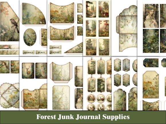 Download Forest Junk Journal Kit Craft Supplies - Junk journal kit Collection