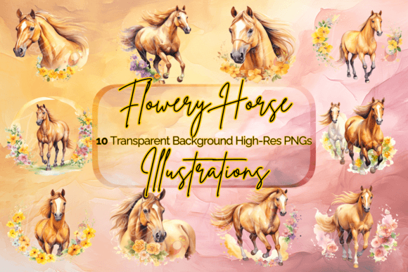 Download Horse Clipart Watercolor PNG Set - Premium Resources