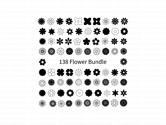 Download 138 Flower Designs Svg Bundle - Premium Bundle