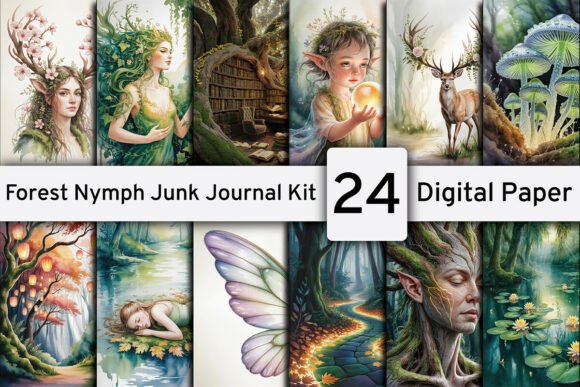 Download Forest Nymph Junk Journal Kit - Junk journal kit Collection