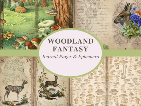 Download Woodland Junk Journal Kit - Junk journal kit Collection